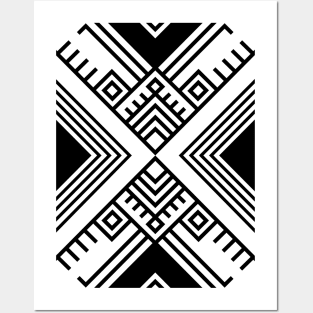 Geometric ethnic pattern Posters and Art